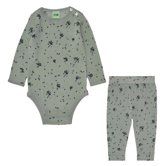 FUB Other - Baby Printed Body & Sweater Pants - Pale Sage